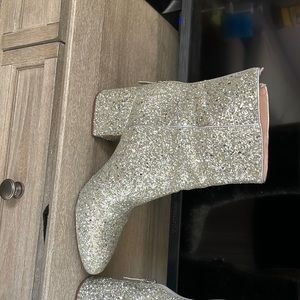 J Crew Sadie ankle boots in glitter